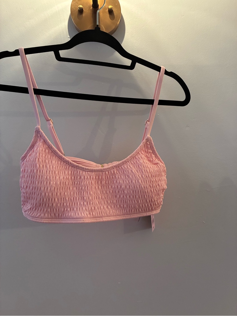 Smocked Pink swim suit top